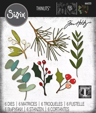 Sizzix - Thinlits Dies By Tim Holtz, Festive Gatherings, Stanssisetti