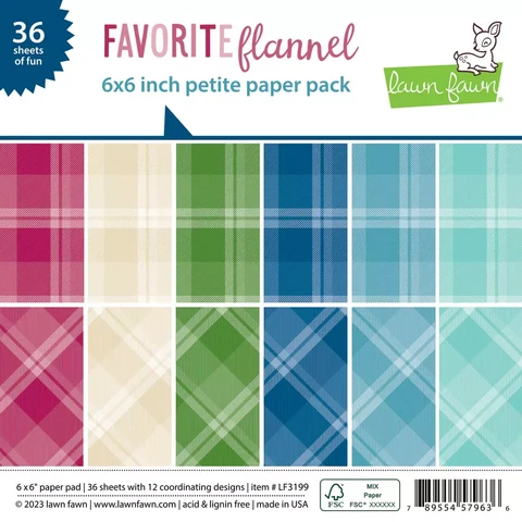 Lawn Fawn - Favorite Flannel Paper Pack 6