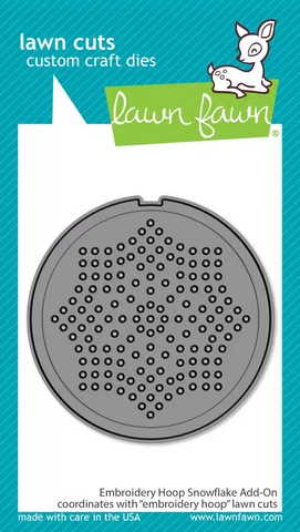 Lawn Fawn - Embroidery Hoop Snowflake Add-On, Stanssi