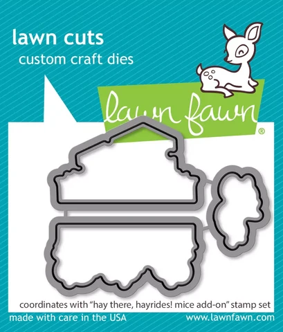 Lawn Fawn - Hay There, Hayrides! Mice Add-On, Stanssisetti