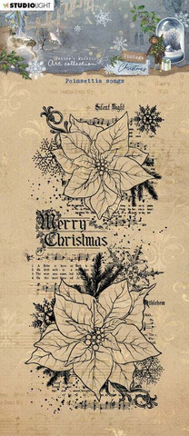 Studio Light - Jenine's Vintage Christmas, Poinsettia Songs, Leima