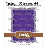 Crealies - Xtra no. 49 ATC Rough Edges with Stitch, Stanssisetti