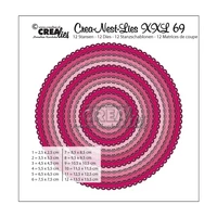 Crealies - Crea-Nest-Lies XXL Open Scalloped Circles, Stanssisetti