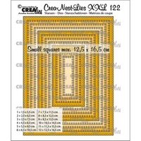Crealies - Crea-Nest-Lies XXL Rectangles with Small Squares, Stanssisetti