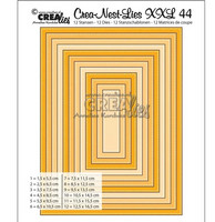 Crealies - Crea-Nest-Lies XXL Rectangles with Dots, Stanssisetti