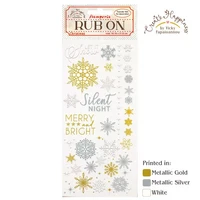 Stamperia - Create Happiness Christmas Snowflakes, Siirtokuvia