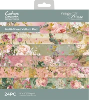 Crafter`s Companion - Vintage Rose, Vellum Pad 8