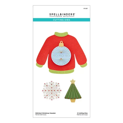 Spellbinders - Stitched Christmas Sweater, Stanssisetti
