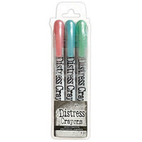 Tim Holtz - Distress Crayon Pearl, Holiday Set #6