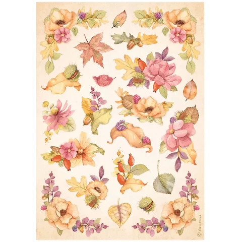 Stamperia - Woodland Flowers, Rice Paper, A4
