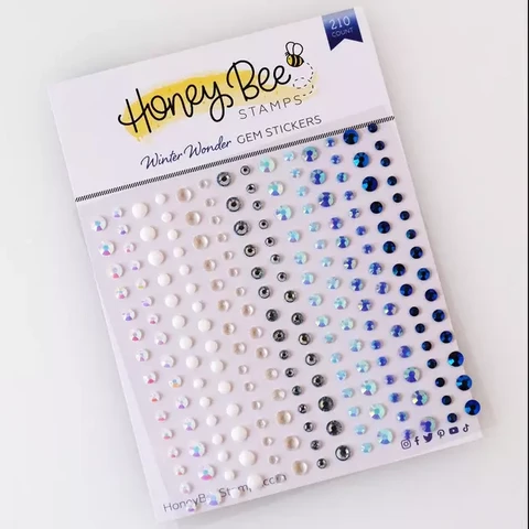 Honey Bee Stamps - Winter Wonder, Gem Stickers, 210kpl