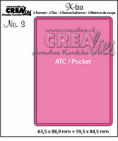Crealies - Xtra no. 03 ATC, Stanssisetti
