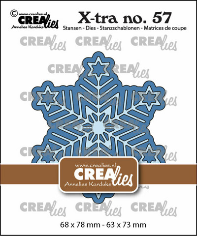 Crealies - 57 Geometric Snowflake Small, Stanssisetti