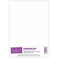 Watercolour Card, vesivärikartonki, valkoinen, 300g, 15ark