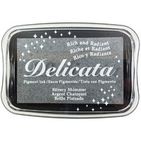 Tsukineko - Delicata Pigment Ink, Silvery Shimmer, Leimasinmuste