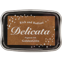 Tsukineko - Delicata Pigment Ink, Golden Glitz, Leimasinmuste