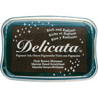 Tsukineko - Delicata Pigment Ink, Dark Brown Shimmer
