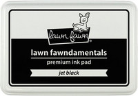 Lawn Fawn - Dye Ink, Jet Black, Leimamustetyyny (permanent)