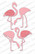 Impression Obsession - Flamingo Set, Stanssisetti