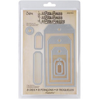 Sizzix - Framelits Dies By Tim Holtz, Stanssisetti, Tag Collection