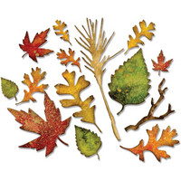 Sizzix - Thinlits Dies By Tim Holtz, Stanssisetti, Fall Foliage
