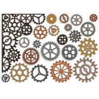 Sizzix - Thinlits Dies By Tim Holtz, Stanssisetti, Gearhead