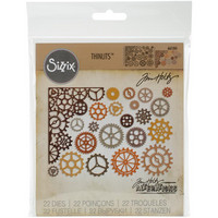 Sizzix - Thinlits Dies By Tim Holtz, Stanssisetti, Gearhead