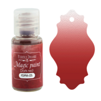 Fabrika Decoru - Magic Paint, Värijauhe,15 ml, Dark red