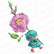 Stamping Bella - Bundle Girl With A Rose, Leima