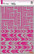 Pronty Crafts - Stripes Stencil A4, Sapluuna