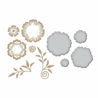 Spellbinders - Glimmer Hot Foil Plate, Flowers
