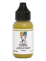 Dina Wakley Media - Acrylic Paint, Olive, 29ml