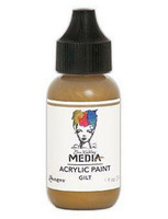 Dina Wakley Media - Metallic Acrylic Paint, Gilt, 29ml