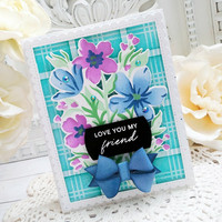Pinkfresh Studio - Stencils A2, Simple Plaid