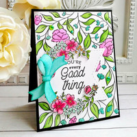 Pinkfresh Studio - Cling Rubber Stamp, Sweet Blooms, Leima