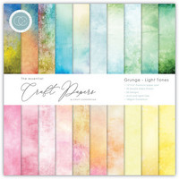 Craft Consortium - Essential Craft Papers, Grunge Light Tones, 6