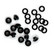 We R - Crop-A-Dile Eyelets and Washer, Eyelet-setti, Black, 35kpl