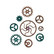 Prima Marketing - Mechanicals Metal Embellishments, Grungy Gears, 9 osaa