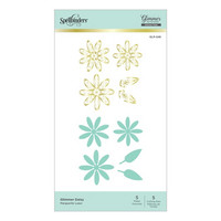 Spellbinders - Glimmer Hot Foil Plate & Die Sets, Daisy