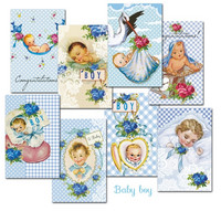 Decorer - Baby boy, Korttikuvia, 24 osaa