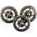 Blumenthal Steampunk Buttons - Antique Silver Compass, 9 osaa