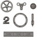 Tim Holtz - Idea-Ology Metal Odds & Ends, 7 kpl