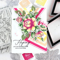 Pinkfresh Studio - Curvy Leaves, Stanssisetti