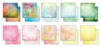 Craft Consortium - Essential Craft Papers, Grunge Light Tones, 12