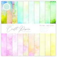 Craft Consortium - Essential Craft Papers, Grunge Light Tones, 12
