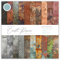 Craft Consortium - Essential Craft Papers, Metal Textures, 12