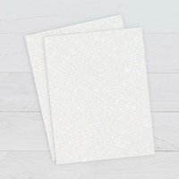 PrintWorks - Printable Glitter Cardstock, Letter, Valkoinen, 15 arkkia