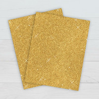 PrintWorks - Printable Glitter Cardstock, Letter, Kulta, 15 arkkia