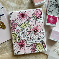 Pinkfresh Studio - Floral Focus, Kerrossapluunasetti