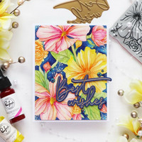 Pinkfresh Studio - Cling Rubber Stamp, Floral Focus, Leima